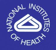 Blue logo of the National Institutes of Health (NIH), representing their commitment to medical research and public health.